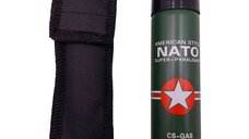 Spray cu piper IdeallStore®, Military Defense, dispersant, auto-aparare, 110 ml, verde