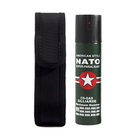 Spray paralizant de autoaparare IdeallStore, propulsie jet, 110 ml, verde, husa inclusa - 3