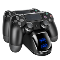 Stand de Incarcare Dubla, 2 x Controller, Compatibilitate PlayStation PS4, Slim, Pro, Incarca Simultan Doua Manete - 3