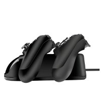 Stand de Incarcare Dubla, 2 x Controller, Compatibilitate PlayStation PS4, Slim, Pro, Incarca Simultan Doua Manete - 1