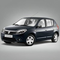 Stergatoare Dacia Sandero I (2008–2012) TeamCar® – Set fata Hybrid - 2