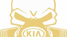 Sticker auto, IMAGE, Piston skull KIA
