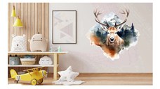 Sticker decorativ, Cerb, Maro, 64 cm, 1307STK-2