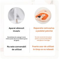 Stimulator muscular EMS portabil pentru antrenare podea pelvina, lifting fesier, tratament incontinenta urinara - 2