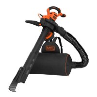 Suflanta si aspirator de gradina, metalic, 3000W, 72 l, 404 km / h,  Black+Decker BEBLV301-QS - 1