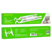 Suport de birou Pliabil, Borofone BH70 Eagle, pentru Laptop cu o lungime de 15,6 inch, Alb - 7