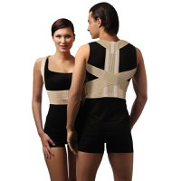 Suport Ortopedic Lombar MRG MNY28, Unisex, Copii - Adulti, Reglabil, Crem - 3