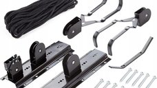 Suport suspendat Renew Force pentru depozitarea bicicletei, cu prindere in tavan, sarcina maxima suportata 20 Kg, Negru