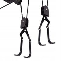 Suport suspendat Renew Force pentru depozitarea bicicletei, cu prindere in tavan, sarcina maxima suportata 20 Kg, Negru - 5