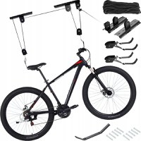 Suport suspendat Renew Force pentru depozitarea bicicletei, cu prindere in tavan, sarcina maxima suportata 20 Kg, Negru - 4