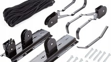 Suport suspendat Renew Force pentru depozitarea bicicletei, cu prindere in tavan, sarcina maxima suportata 20 Kg, Negru