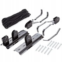 Suport suspendat Renew Force pentru depozitarea bicicletei, cu prindere in tavan, sarcina maxima suportata 20 Kg, Negru - 1