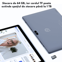 Tableta 10 Inchi VisionHub® Tronpad - Android 13, Performanta Rapida, Ecran HD IPS, Android 13, 64GB Stocare, 4GB RAM - 3
