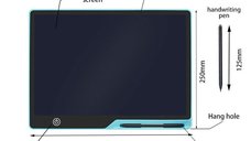 Tableta grafica pentru copii,Scris si desenat,Dimensiune 16 inch,Albastru, Albastru
