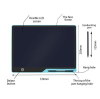Tableta grafica pentru copii,Scris si desenat,Dimensiune 16 inch,Albastru, Albastru - 1