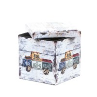 Taburet Design Truck, multicolor, 38x38x37.5 cm - 4