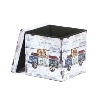 Taburet Design Truck, multicolor, 38x38x37.5 cm - 3