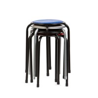 Taburet fix Alicante, albastru, 30x30x45 cm - 1
