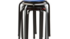 Taburet fix Alicante, albastru, 30x30x45 cm