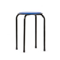 Taburet fix Alicante, albastru, 30x30x45 cm - 2
