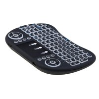 Tastatura Iluminata Wireless Techstar® i8 RGB Play, Air Mouse, cu Touchpad, pentru TV Box si Mini PC, Android TV, Smart - 6