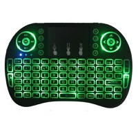 Tastatura Iluminata Wireless Techstar® i8 RGB Play, Air Mouse, cu Touchpad, pentru TV Box si Mini PC, Android TV, Smart - 4