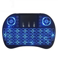 Tastatura Iluminata Wireless Techstar® i8 RGB Play, Air Mouse, cu Touchpad, pentru TV Box si Mini PC, Android TV, Smart - 2