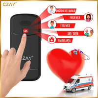 Telefon Mobil pentru Seniori CZAY®, Meniu Romana si Maghiara, Butoane Mari, Autonomie 7 Zile, Volum Mare, Buton SOS, 2G - 7