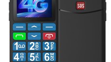 Telefon Mobil Seniori cu Taste Mari CZAY, 4G, Meniu in Limba Romana, Volum Mare, Buton SOS, Autonomie 7 Zile, Albastru