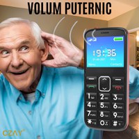 Telefon Mobil Seniori Taste Mari CZAY®, Meniu Limba Romana, Ecran Foarte mare, Camera Foto,Volum Puternic, 2G,Lanterna - 8