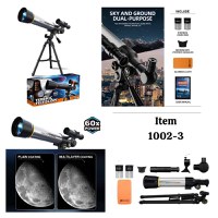 Telescop Astronomic cu Trepied Stabil, 60X, din Aliaj de Aluminiu, 45x23x42cm, Negru-Argintiu - 3