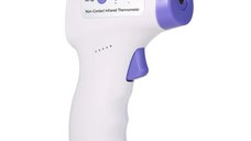 Termometru Digital Non Contact MRG M-ZK-YK1028, 32 memorii, Infrarosu, Alb / Mov