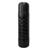 Termos inox AMBITION Tesoro, 600ml, design 3D, negru - 1