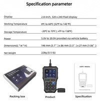 Tester auto de diagnoza OBD2 Techstar YM519, Resetare erori, Test baterie, Scanare coduri eroare motor, Citire parametri - 1