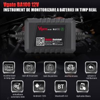Tester Bluetooth pentru monitorizare a bateriei auto Vgate BA100 6V-20V compatibil IOS / Android - 5