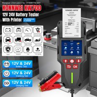 Tester de baterie auto KONNWEI KW700 cu imprimanta integrata, 12V/24V, ecran LCD color, compatibil cu AGM, GEL, EFB - 3