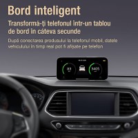 Tester Diagnoza Auto OBD2 Techstar DA200 cu Aplicatie AI, Resetare Coduri Eroare, Date in Timp Real, Compatibil - 10