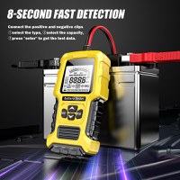 Tester Inteligent de Baterii Foxsur FBT-300, 12V/24V, pentru Auto si Motociclete, cu Ecran LCD 2.7", Compatibil - 4