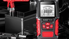 Tester Inteligent de Baterii Foxsur FBT-300, 12V/24V, pentru Auto si Motociclete, cu Ecran LCD 2.7