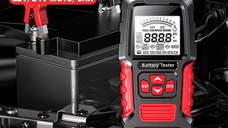 Tester Inteligent de Baterii Foxsur FBT-300, 12V/24V, pentru Auto si Motociclete, cu Ecran LCD 2.7