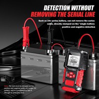 Tester Inteligent de Baterii Foxsur FBT-300, 12V/24V, pentru Auto si Motociclete, cu Ecran LCD 2.7", Compatibil - 3