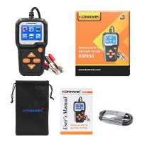 Tester Profesional pentru Baterii Auto si Moto KONNWEI KW650, 6-16V, cu Ecran Color 2.4", Analiza Grafica, tiparire - 9