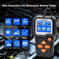 Tester Profesional pentru Baterii Auto si Moto KONNWEI KW650, 6-16V, cu Ecran Color 2.4", Analiza Grafica, tiparire - 8