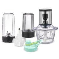 Tocator (Chopper) multifunctional (4 in 1) Zass ZMCH 02, negru-argintiu - 2