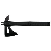Topor Survivor, Deep Impact, otel inoxidabil, negru, 33 cm, teaca inclusa - 4
