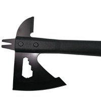 Topor Survivor, Deep Impact, otel inoxidabil, negru, 33 cm, teaca inclusa - 5