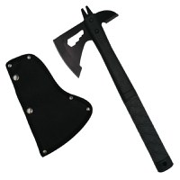 Topor Survivor, Deep Impact, otel inoxidabil, negru, 33 cm, teaca inclusa - 3