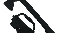 Topor Survivor, Futuristic Survival, otel inoxidabil, negru, 35.5 cm, teaca inclusa