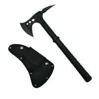 Topor Survivor, Sting Fall, otel inoxidabil, negru, 39 cm, teaca inclusa - 1