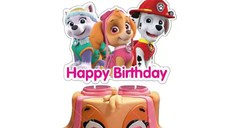 Topper Patrula catelusilor / Paw Patrol pentru tort REDQUIT, rosu